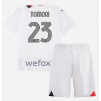 AC Milan Fikayo Tomori #23 Auswärts Trikotsatz Kinder 2023-24 Kurzarm (+ Kurze Hosen)